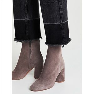 Vince - Ridley Gray Suede Ankle Booties